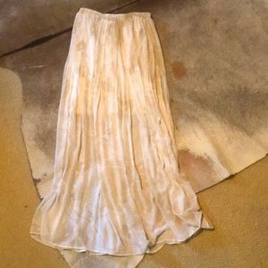 Breezy lined maxi skirt